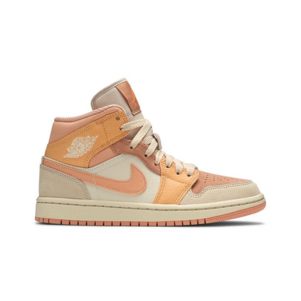 Nike Women's Sneakers - Peach and Beige
